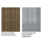 Balcão Madesa Lux 60 Cm 3 Gavetas - Rustic/cinza