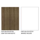 Balcão Madesa Lux 80 Cm 2 Gavetas (sem Tampo) - Rustic/branco