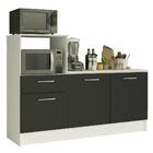 Balcão Madesa Onix 180 Cm 3 Portas 1 Gaveta E Nicho Para Forn