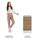 Balcão Madesa Stella 35 Cm 1 Porta - Branco/rustic