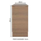 Balcão Madesa Stella 40 Cm 1 Porta - Rustic