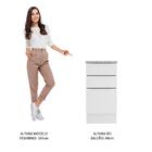 Balcão Madesa Stella 40 Cm 3 Gavetas - Branco