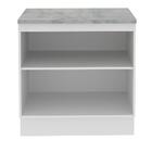 Balcão Madesa Stella 80 Cm 2 Portas - Branco