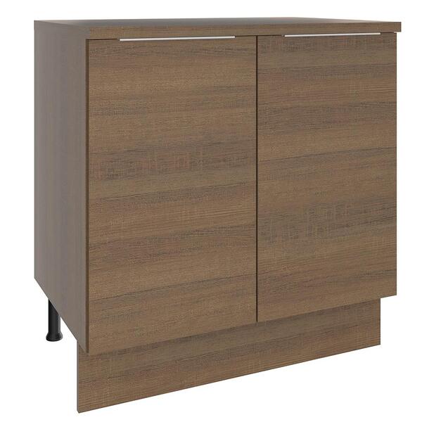 Balcão Madesa Stella 80 Cm 2 Portas - Rustic