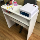 Balcão Manicure Branco 70cm Esmalteria Pedicuro