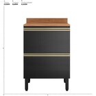 Balcão Mdf 1 Porta 1 Gaveta 60cm Com Tampo Proença Nogueira/c