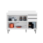 Balcão Melissa 120cm Branco C/ Tampo - Vallisa Decor