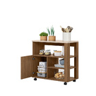 Balcão Mesa Auxiliar Gourmet Cedro Gold