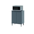 Balcão Micro Ondas Alice Cinza