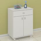 Balcão Micro-ondas Ditália 2 Portas 1 Gaveta Ba-35 Branco