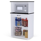 Balcão Micro-ondas Evie Branco Preto