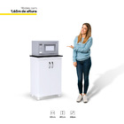 Balcão Micro-ondas Multiuso Vitória Com 02 Portas Branco - De