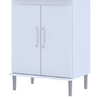 Balcão Microondas Branco - Ej Móveis