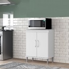 Balcão Microondas Branco - Ej Móveis