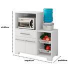 Balcao Microondas Cuba Branco Casa Mobilia