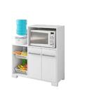 Balcao Microondas Libia Branco Casa Mobilia