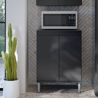 Balcão Microondas Preto – Ej Móveis