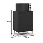 Balcão Microondas Preto – Ej Móveis