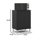 Balcão Microondas Preto – Ej Móveis