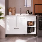 Balcão Modulado 2 Portas E 2 Gavetas Para Pia 1,20m Juruti Ca