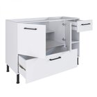 Balcão Modulado 2 Portas E 2 Gavetas Para Pia 1,20m Juruti Ca