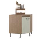 Balcão Modulado De Canto Com Tampo Fidelitá Paris 75cm 1 Port