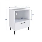 Balcão Modulado Para Forno 1 Gaveta Juruti Cabecasa Madeiraor