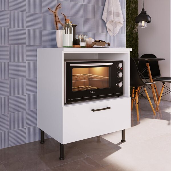 Balcão Modulado Para Forno 1 Gaveta Juruti Cabecasa Madeiraor