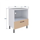 Balcão Modulado Para Forno 1 Gaveta Juruti Cabecasa Madeiraor