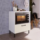 Balcão Modulado Para Forno 1 Gaveta Juruti Cabecasa Madeiraor