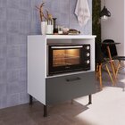 Balcão Modulado Para Forno 1 Gaveta Juruti Cabecasa Madeiraor