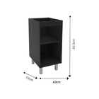 Balcão Módulo 40cm Preto Spring