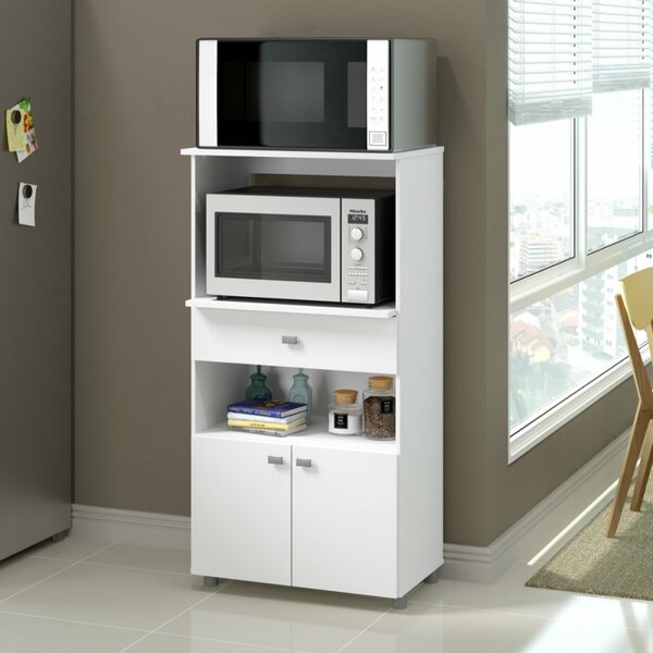 Balcão Multimóveis Multiuso Forno E Microondas Branco Ref. 40