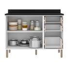 Balcão Multimóveis Nevada 120cm Com Tampo Grafite Ref.5610t.9