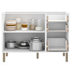 Balcão Multimóveis Nevada 120cm Para Pia  Branco Ref.5610.156