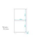 Balcão Multiuso 1 Porta 1 Nicho Mdp Brv Móveis Branco