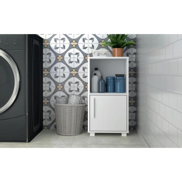 Balcão Multiuso 1 Porta Com Nicho Multimóveis Cr30018 Branco