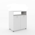 Balcão Multiuso 2 Portas 1 Nicho Vedere Branco