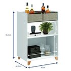 Balcão Multiuso 2 Portas 2 Cestos Be Mobiliário