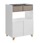 Balcão Multiuso 2 Portas 2 Cestos Be Mobiliário