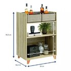 Balcão Multiuso 2 Portas 2 Cestos Be Mobiliário