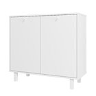 Balcão Multiuso 2 Portas 2 Prateleiras Mdp 12mm Branco