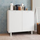 Balcão Multiuso 2 Portas 2 Prateleiras Mdp 12mm Branco