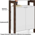 Balcão Multiuso 2 Portas Az Tecno Mobili - Branco/nogal