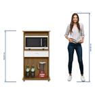 Balcão Multiuso 2 Portas Notável Nt 3070 Marrom Branco