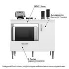 Balcão Multiuso 2 Portas Para Cooktop, Forno Ou Micro-ondas