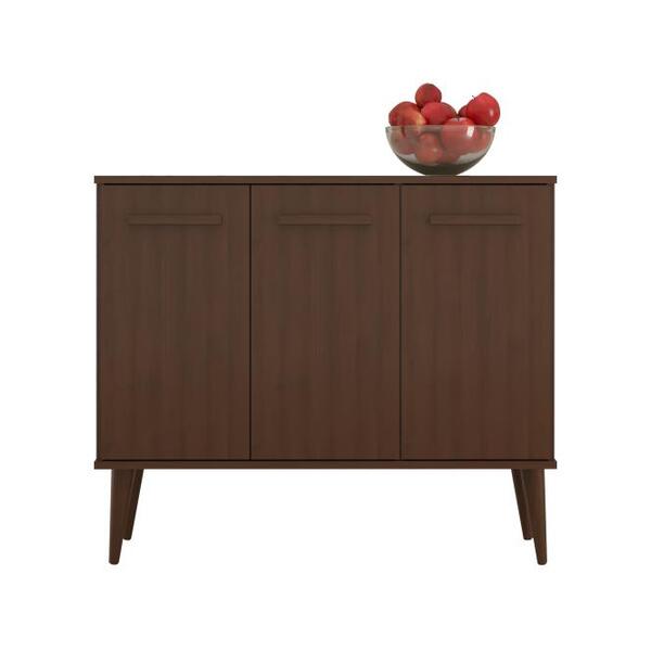 Balcão Multiuso 3 Portas 1 Prateleira Pés Retrô Himmel - Frei