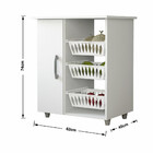 Balcão Multiuso 4571 Mdp 1 Porta  3 Cestas Móveis Sul