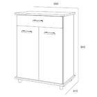 Balcão Multiuso 65cm Com 2 Portas Multimóveis Cr20264