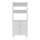 Balcão Multiuso 67,9cm 2 Portas 1 Gaveta Para Forno E Micro-o